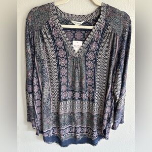 NWT Lucky Brand Peasant Top Size Large